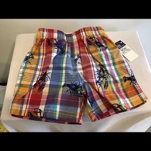 Boys Polo Ralph NEW Lauren Lobster Swim TRUNKS 12M